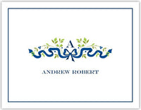 Ribbon Navy Foldover Note