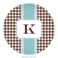 Alex Houndstooth Melamine Plate