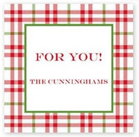 Miller Check Red and Green Stickers