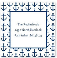 Anchors Navy Stickers