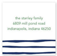 Brush Stripe Navy Stickers