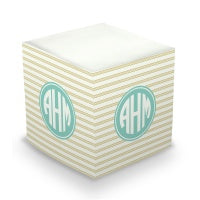 Rope Stripe Sticky Memo Cube