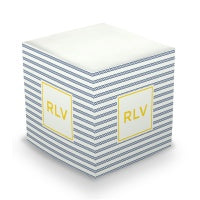 Rope Stripe Sticky Memo Cube
