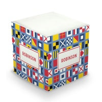 Nautical Flags Sticky Memo Cube
