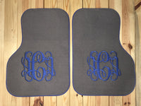 Monogrammed Car Mats - Front Wheel Drive 2 or 4 piece set
