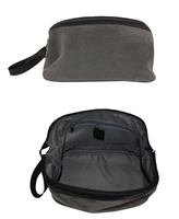 Classic Faux Suede (Vegan) Shaving / Dopp Kit