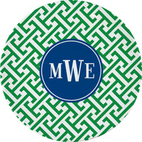 Greek Key 10" Melamine Plate