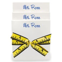 Highland 3-Tablet Set - White with Ruler Ribbon