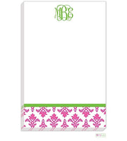 Personalized Damask Modern Notepad