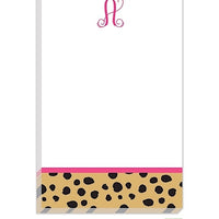 Personalized Leopard Modern Notepad