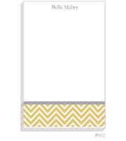 Personalized Chevron Modern Notepad