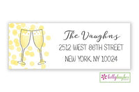 Champagne Toast - New Year Holiday - Address Labels