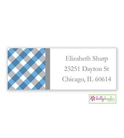 Gingham Modern Address Labels