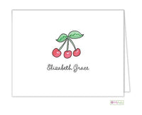 Rosy Red Cherries Classic Folded Notes