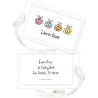 Personalized Lucky Ladybugs Classic Luggage Tags
