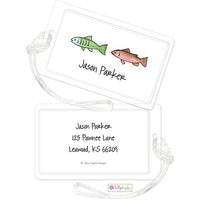 Personalized Gone Fishing Classic Luggage Tags
