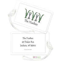 Personalized Hit The Slopes Classic Luggage Tags