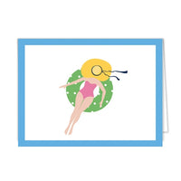 Bathing Beauty Folded Notecards