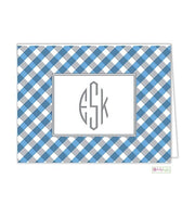 Gingham Modern Folded Notes