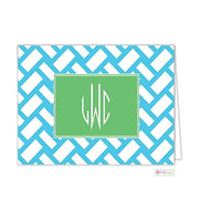 Basketweave Modern Folded Notes