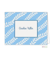 Blue Vines Modern Folded Notes