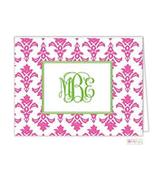 Damask Modern Folded Notes