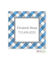 Gingham Modern Enclosure Card