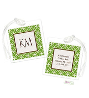 Personalized Clover Modern Bag Tags
