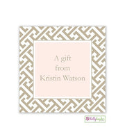Greek Key Modern Gift Sticker