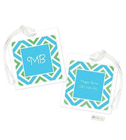Personalized Geo Modern Bag Tags
