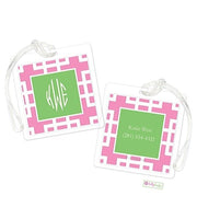 Personalized Squared Modern Bag Tags
