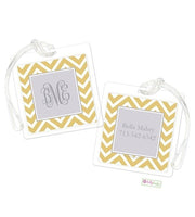 Personalized Chevron Modern Bag Tags