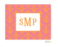 Damask Modern Folded Notes