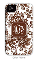 Classic Floral Chocolate Phone Case
