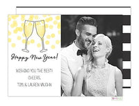 Champagne Toast Holiday Photo Card