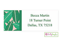 Banana Leaf Modern Address Labels