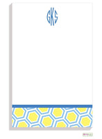 Personalized Honeycomb Modern Notepad
