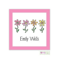 Row of Daisies Classic Calling Card
