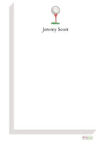 Personalized Golf Nut Classic Notepad