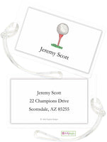 Personalized Golf Nut Classic Luggage Tags