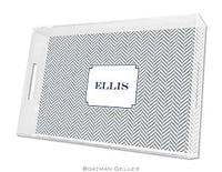 Herringbone Lucite Tray