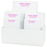 Distinctive 7 Tablet Set (White with Linen holder)