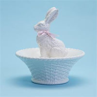 Vintage Bunny Basket Server