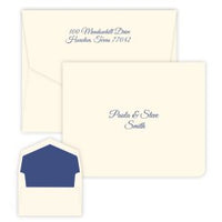 Aspen Silver Leaf Raised Ink Folded Notes