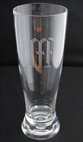 Monogrammed Acrylic 22 oz Bar Pilsners