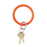 Vegan Leather Big O Key Ring