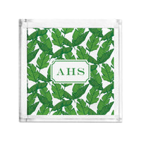 Boatman Geller Banana Leaf Petite Lucite Tray