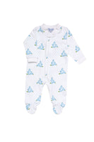 Blue Bunny Baby Zipper Footie