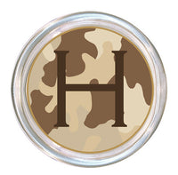 Monogrammed Desert Camouflage Coaster