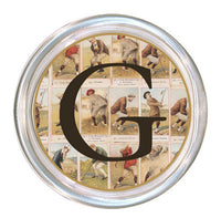 Monogrammed Antique Golfers Coaster